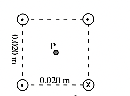 0.020 m
P
0.020 m
I
I
X