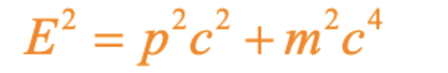 2 2
E² = p²c² + m²c4