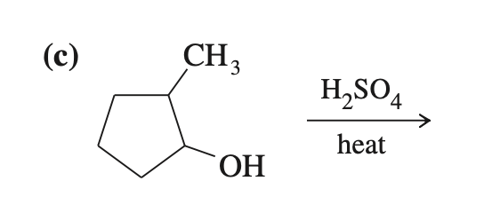 (с)
CH3
H,SO,
4
heat
ОН
