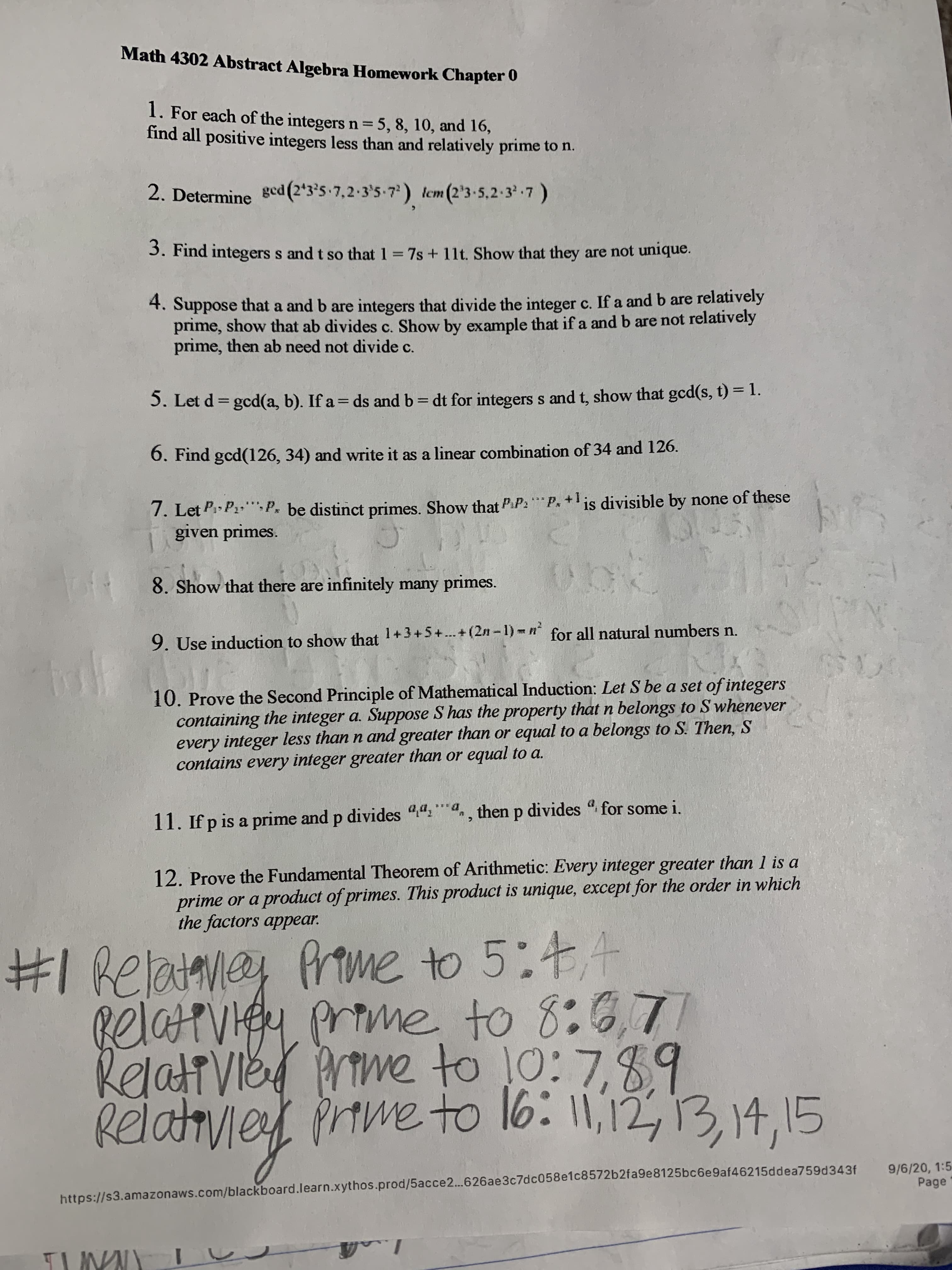 3. Find integers s and t so that 1 7s+ 11t. Show that they
are not unique.
%3D
