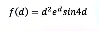 f(d) = d?edsin4d
