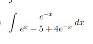 I-
d.r
e – 5 +4e-I
