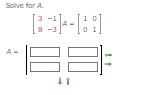 Solve for A.
3
REHB
8
188-