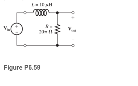 L= 10 μΗ
207 N
out
Figure P6.59
