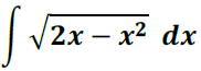 [₁
2x - x² dx