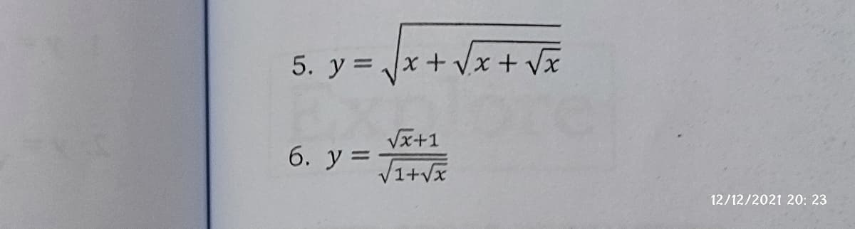 5. y = Jx+ Vx + Vx
Vx+1
6. y =
12/12/2021 20: 23
