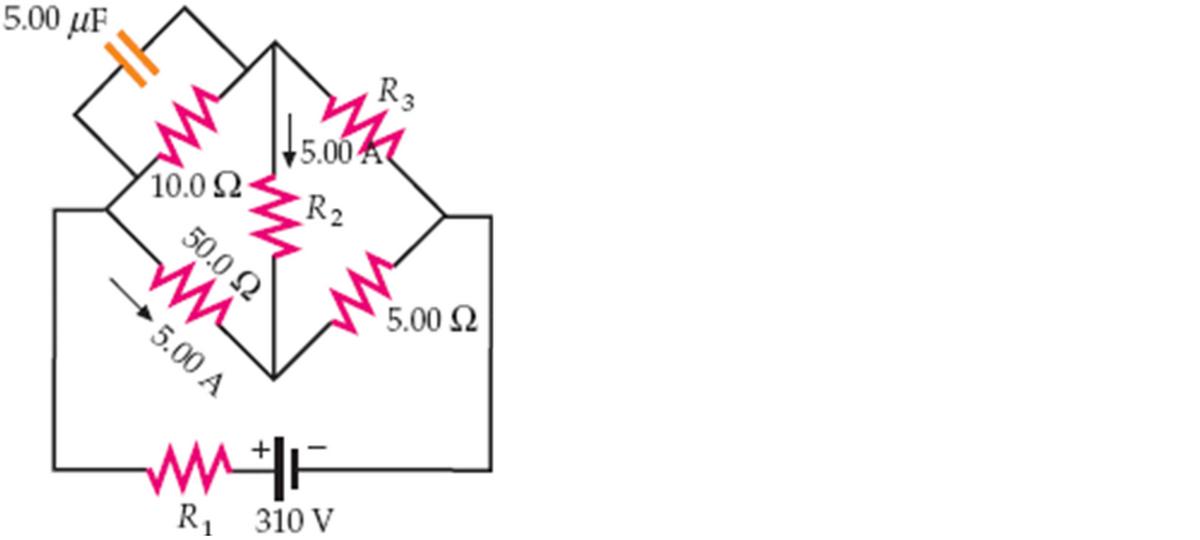 R3
5.00 иF
5.00
R2
10.0 2
50.0 2
5.00 N
5.00 A
R1 310 V
