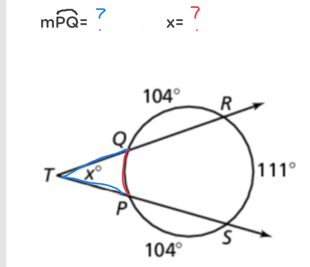 mPQ=
7
7
X=
104°
to
111°
104°
