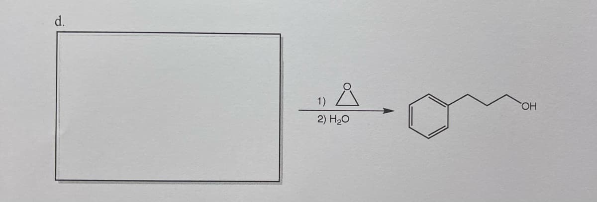 d.
1)
HO
2) H20
