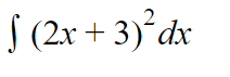 (2x + 3)°dx
