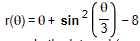 2
- 8
r(0) = 0+ sin
3
