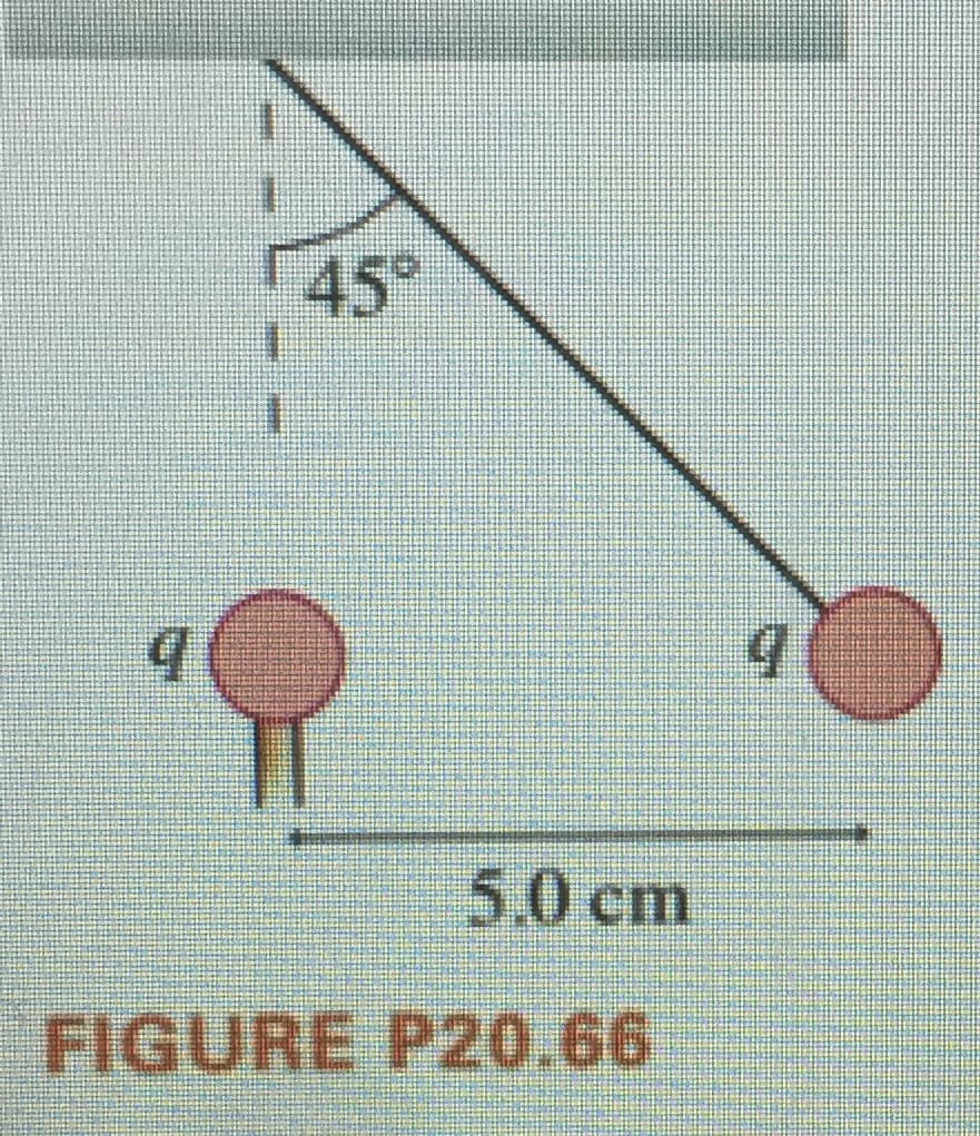 45°
5.0 cm
FIGURE P20.66