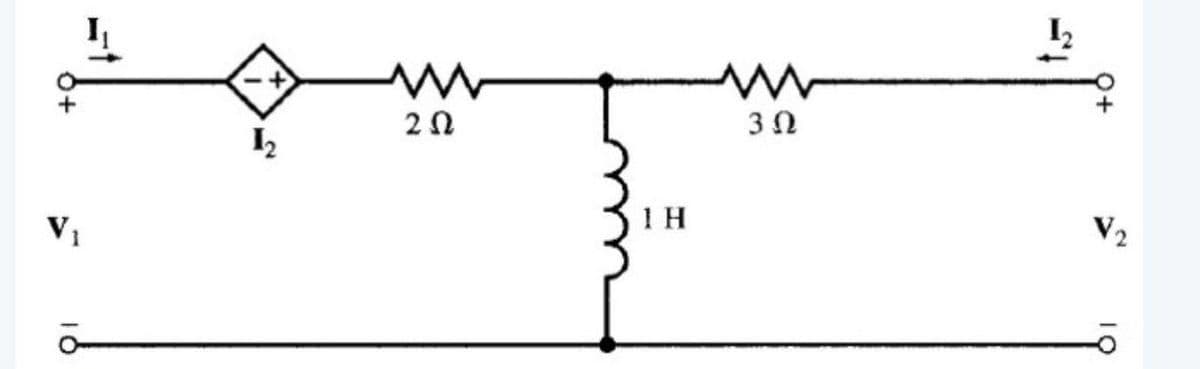 2Ω
V1
1 H
V2
