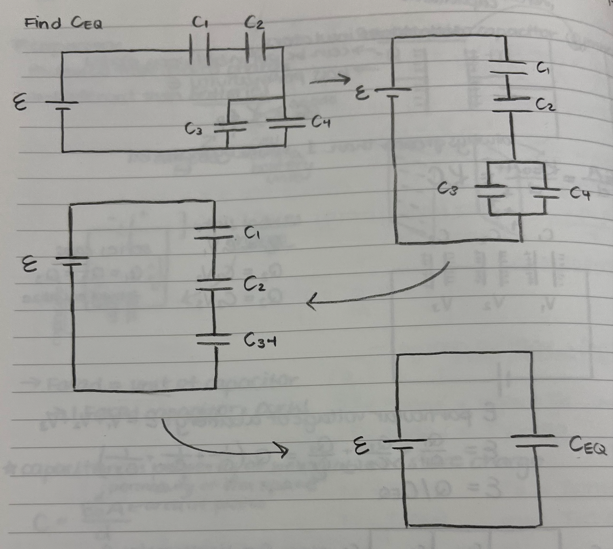 Find CEQ
E
E
-
Ci
C₂
THI
F
a‡‡
C3
C₁
S
C₂
→
C34
C4
६
E
I
C3
HE
с
C₂
C4
CEQ