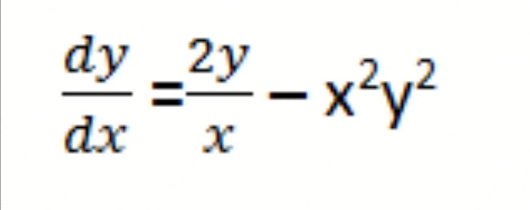 dy _2y - x²y?
dx
