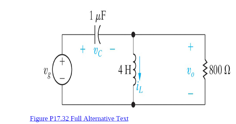 1 µF
+ vC
4 H
800
Figure P17.32 Full Alternative Text
