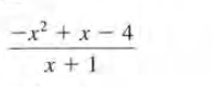 ー+x-4
x + 1
