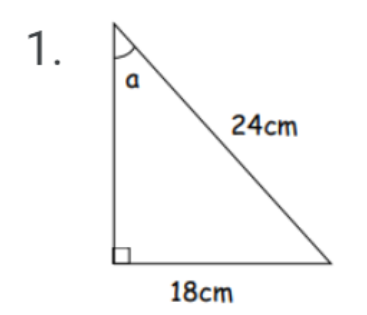 1.
a
24cm
18cm
