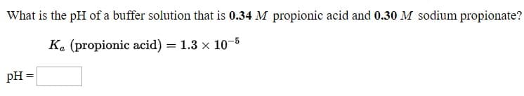 What is the pH of a uffer solution
