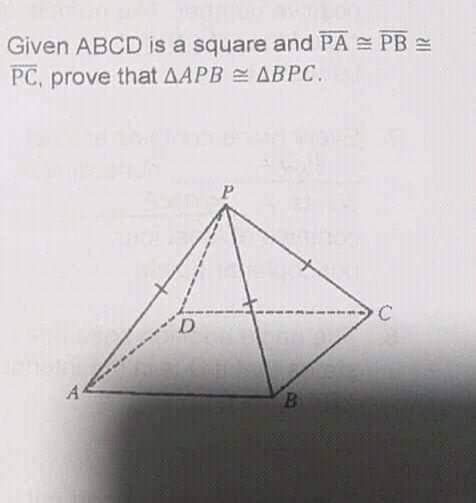 Given ABCD is a square and PA = PB
PC, prove that AAPB ABPC.
D.
A
