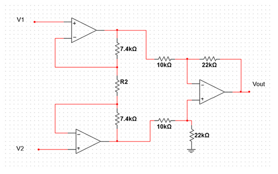 Ξ
V1
V2
ΣΤ.ΑΚΩ
www
R2
ΣΤ.ΑΚΩ
Μ
10ΚΩ
10ΚΩ
Mi
22ΚΩ
>22ΚΩ
Vout