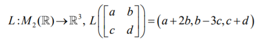 L:M,(®)→R°, L )-(a+2b,b-3c,c+d)
