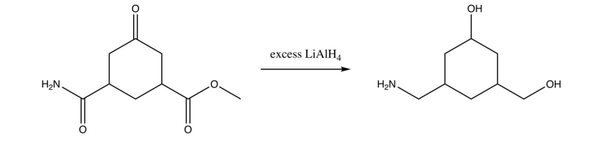 H₂N.
excess LiAlH4
H2N
ОН
OH