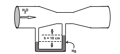 h = 10 cm
Hg
