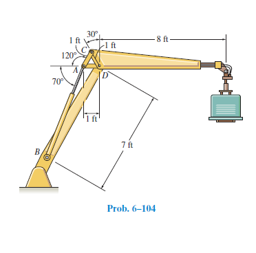 30
1ft
8 ft
-1 ft
120°
70
1 ft
7 ft
B.
Prob. 6–104
