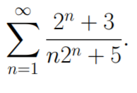 2" + 3
п2m + 5
n=1
