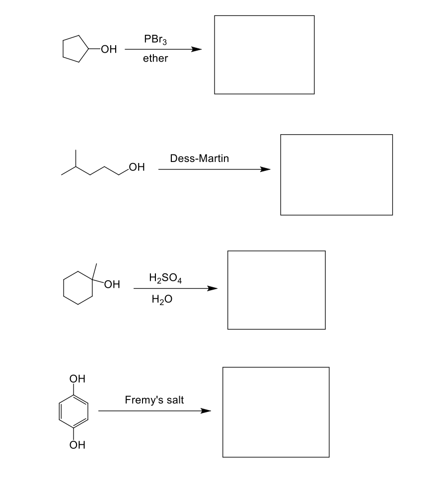 PBR3
-HO-
ether
Dess-Martin
H2SO4
OH
H20
OH
Fremy's salt
OH
