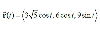 r(1) - (3/5 cost, 6cost,9 sin
