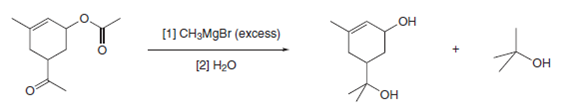 [1] CH3MgBr (excess)
ОН
to
[2] Нго
Он
Он
