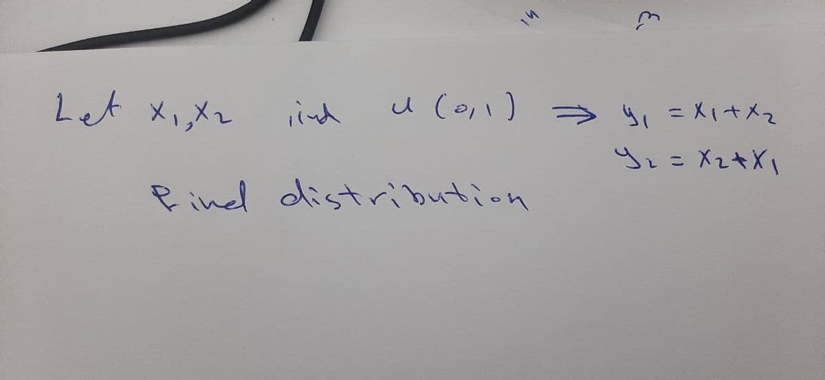 Let X,メ
iind
u co) → yi=Xitメス
%3D
%3D
Pind distribution
