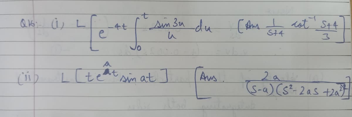 Ain 3u du
-4t
e
S14
Lltet sin at J
Aus
(5-a)(s²-2as +t2a?
