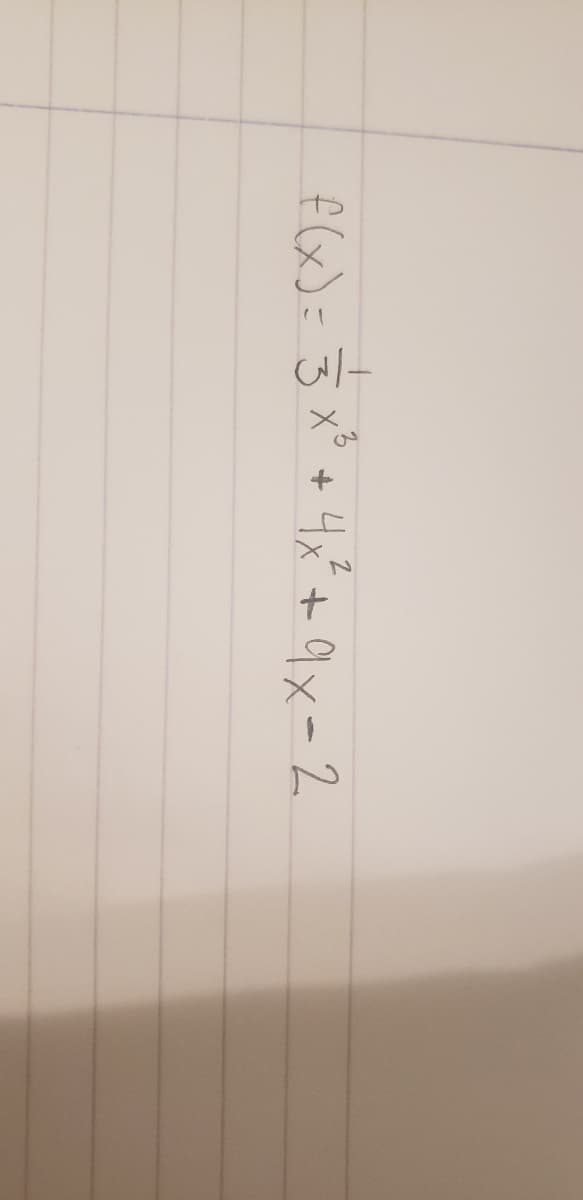 f (x)= 3 x° +4x +
9x-2
