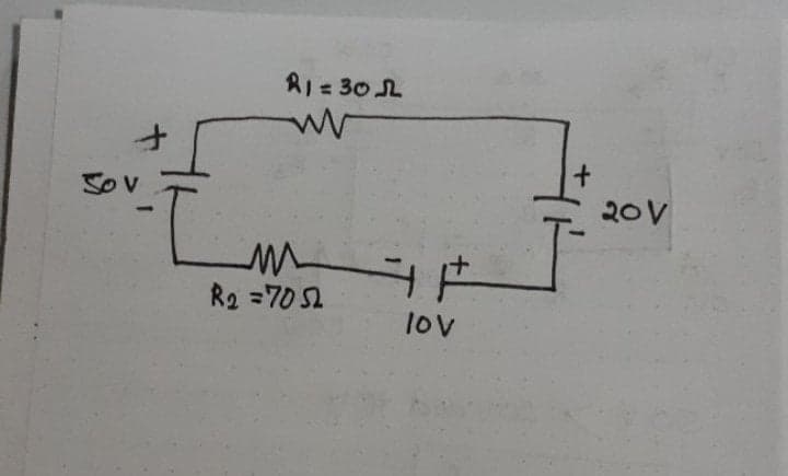 RI = 30 L
SOV
7.
20V
R2 =70 2
