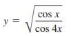 cos x
V
y =
cos 4x
