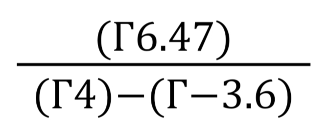 (T6.47)
(4)-(¯-3.6)