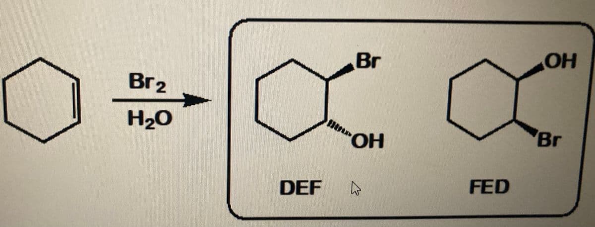 Br
OH
Br2
H20
Br
HO,
DEF
FED
