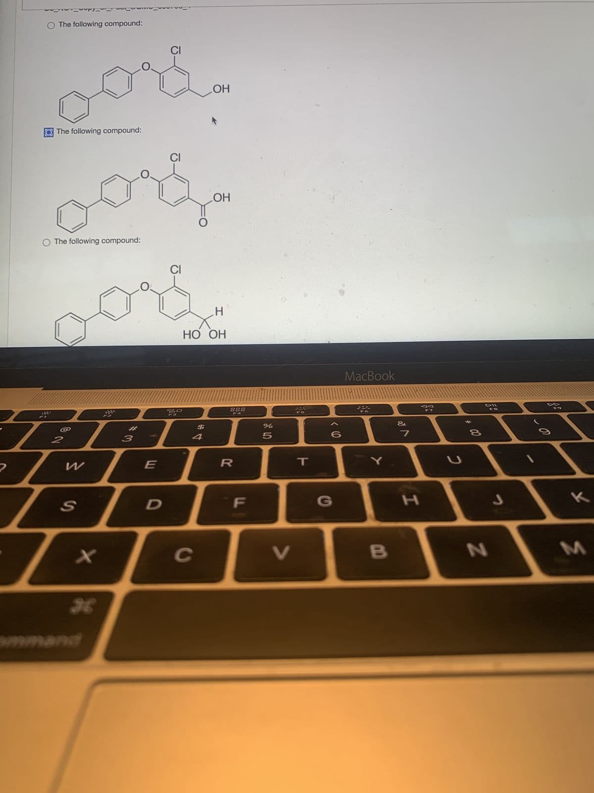 ㄱ
(doc
O The following compound:
The following compound:
2
O The following compound:
M
S
X
1001000 we
26
F2
3
E
D
CI
CI
CI
30
F3
$
4
OH
C
OH
X
HO OH
H
www.
www
888
F4
R
ww
F
*****
*****
do 50
%
**********
***********
...........
**********
V
m
www.
FS
.........
**********
...........
mán
T
*******
www.
!!!!!
www.
G
…..........
**********
9
MacBook
……………
**********
mån
www.
********
.…………....
.………………....
.…………….....
Y
B
V lo
&
7
DD
H
F7
2
8
DII
F8
N
J
9
M