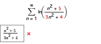 2
+5
and
3mm +4
+5
Σ)
3n² +4.
n=1