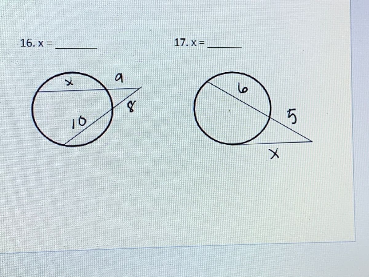 16. x =
17.x%3D
メ
し
16
