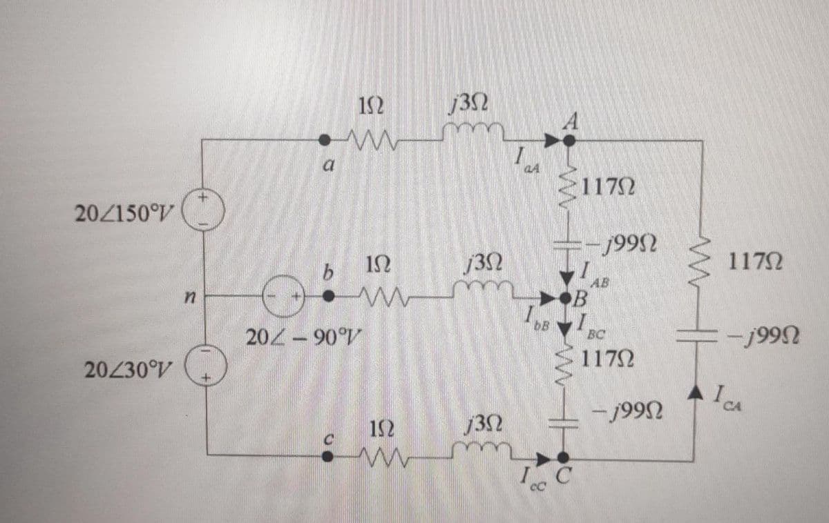 1S2
j32
21172
20/150°V
1992
j32
1172
AB
B
202-90°V
-1992
BC
1172
20430°V
-j992
152
j32
