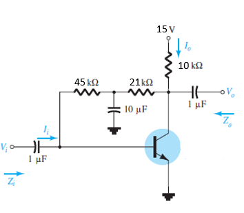 15 V
10 ΚΩ
45 ΚΩ
21Ω
1 µF
10 μF
V,
1 µF
