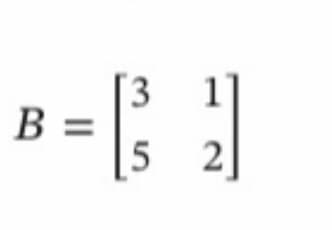 B =
1
[/3 2]
5