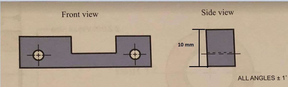 Front view
Side view
10 mm
ALL ANGLES± 1°
