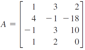 1
3
2
4
-1 – 18
A =
3
10
1
