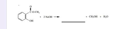 COCH,
+ CH,OH + H,0
+ 2 NaOH
он
