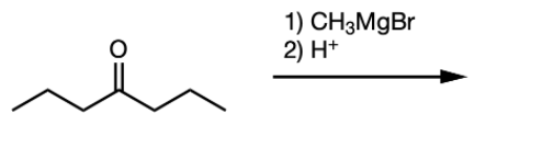 1) CH3MGB
2) H+
